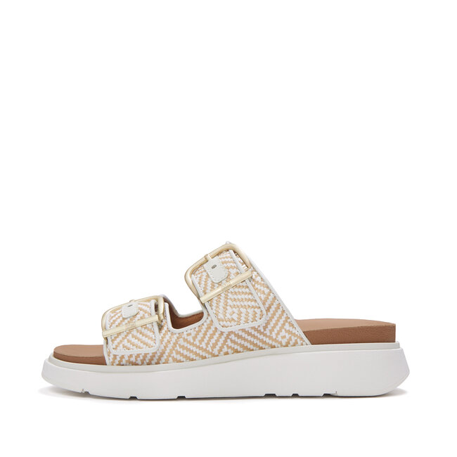 Gen-FF Buckle Graphic-Weave Two-Bar Slides