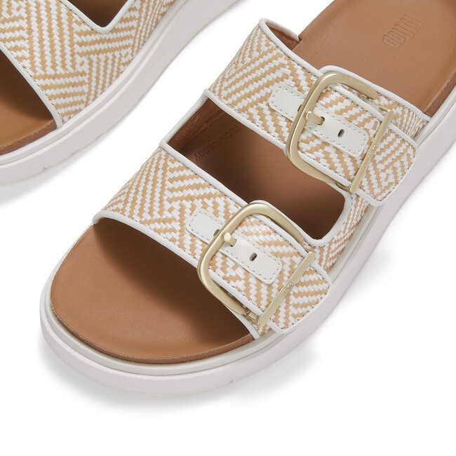 Gen-FF Buckle Graphic-Weave Two-Bar Slides