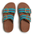 FitFlop Gen-FF Max Buckle Stripe-Webbing Two-Bar Slides