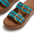 FitFlop Gen-FF Max Buckle Stripe-Webbing Two-Bar Slides