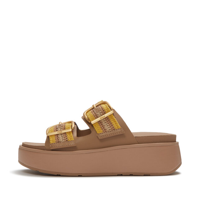 FitFlop Gen-FF Max Buckle Stripe-Webbing Two-Bar Slides