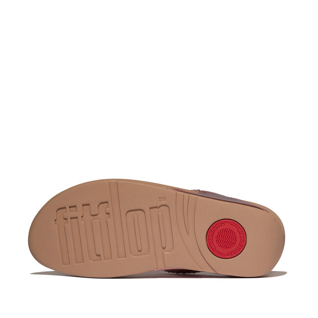 FitFlop Lulu Crystal-Mix Metallic Toe-Post Sandals