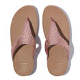 FitFlop Lulu Crystal-Mix Metallic Toe-Post Sandals