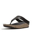 Lulu Lux Graphic-Weave Leather Cross Slides