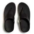 Lulu Lux Graphic-Weave Leather Cross Slides