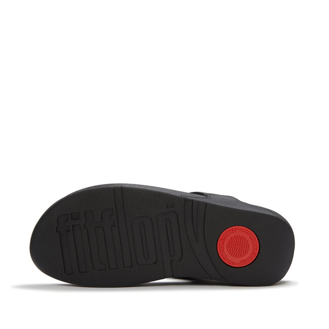 FitFlop Lulu Marbled-Stone Toe-Post Sandals