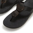 FitFlop Lulu Marbled-Stone Toe-Post Sandals