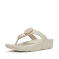 FitFlop Lulu Marbled-Stone Toe-Post Sandals