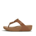 FitFlop Lulu Marbled-Stone Toe-Post Sandals
