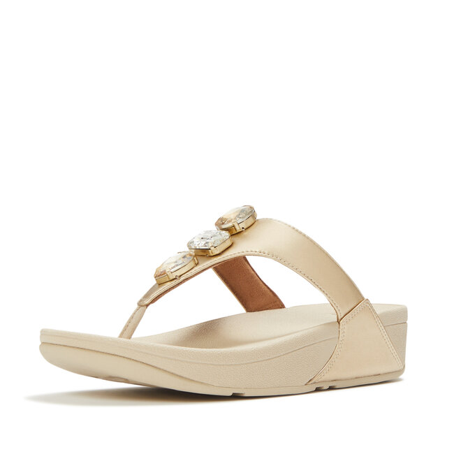 FitFlop Lulu Ultra-Jewel Metallic Toe-Post Sandals