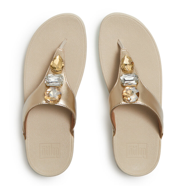 FitFlop Lulu Ultra-Jewel Metallic Toe-Post Sandals