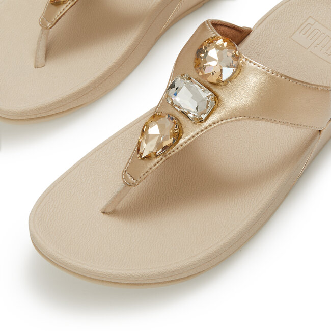 FitFlop Lulu Ultra-Jewel Metallic Toe-Post Sandals