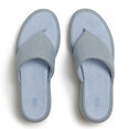 Platfforms Denim Wedge Toe-Post Sandals
