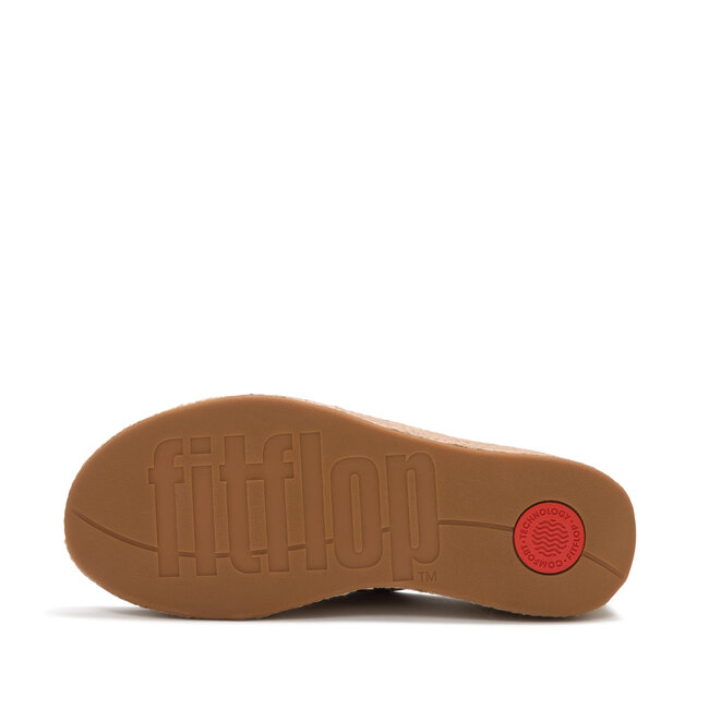 Platfforms Espadrille Leather Wedge Cross Slides