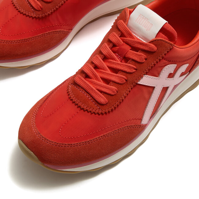 FitFlop Retro-Q FF Fabric/Suede Sneakers