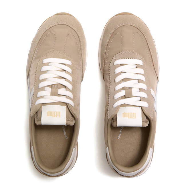 FitFlop Retro-Q FF Fabric/Suede Sneakers