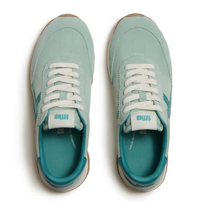 FitFlop Retro-Q FF Fabric/Suede Sneakers