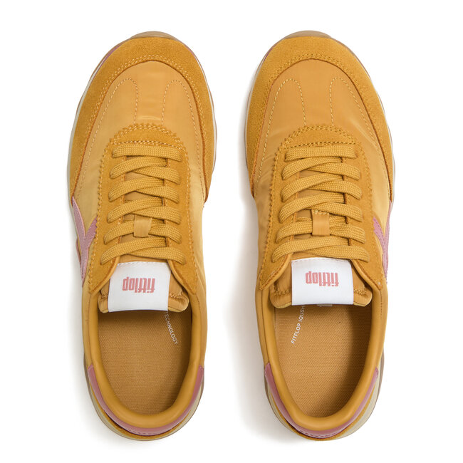 FitFlop Retro-Q FF Fabric/Suede Sneakers