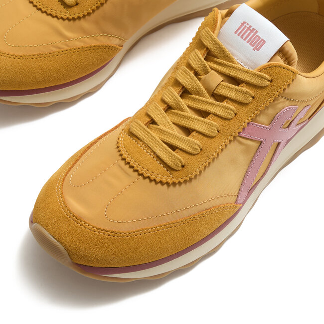 FitFlop Retro-Q FF Fabric/Suede Sneakers