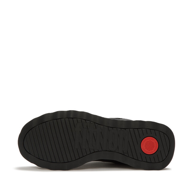 FitFlop Retro-Q FF Metallic-Fabric/Suede Sneakers