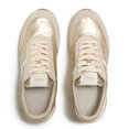 FitFlop Retro-Q FF Metallic-Fabric/Suede Sneakers