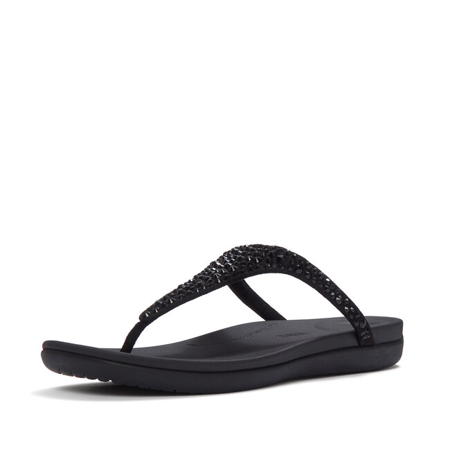 FitFlop Solay Mixed-Crystal Toe-Post Sandals