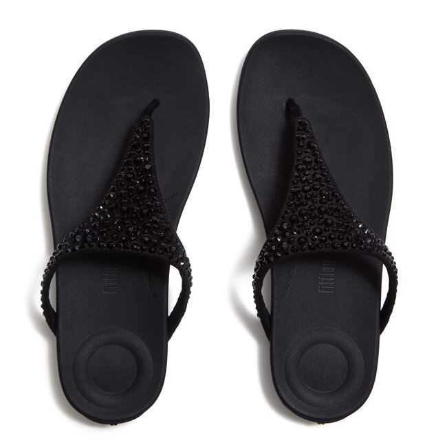 FitFlop Solay Mixed-Crystal Toe-Post Sandals