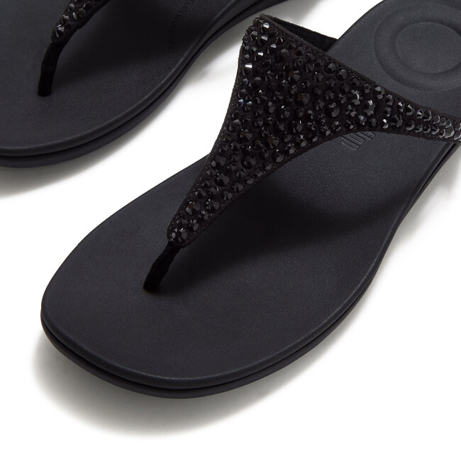 FitFlop Solay Mixed-Crystal Toe-Post Sandals
