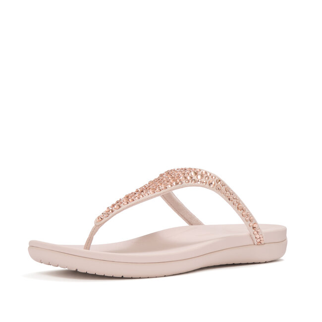 FitFlop Solay Mixed-Crystal Toe-Post Sandals