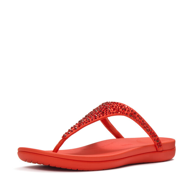 FitFlop Solay Mixed-Crystal Toe-Post Sandals