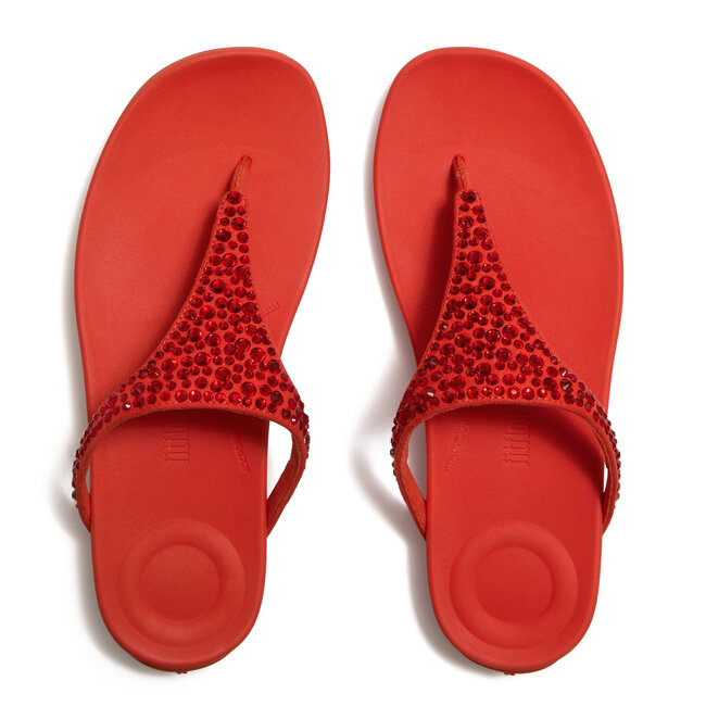 FitFlop Solay Mixed-Crystal Toe-Post Sandals