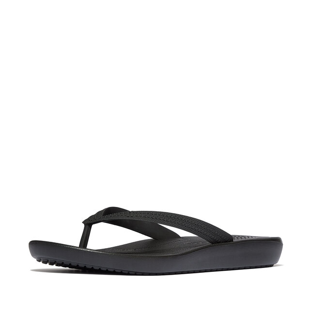 Iqushion Mens Textured-Strap Flip-Flops