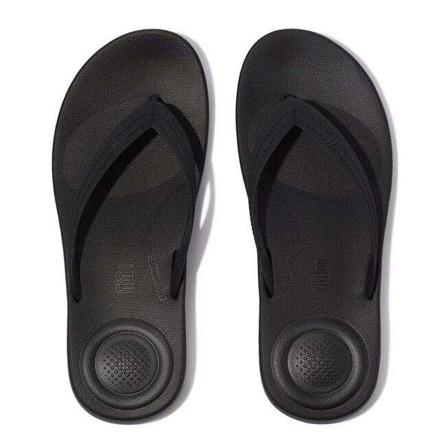 Iqushion Mens Textured-Strap Flip-Flops