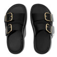Gen-FF Buckle Two-Bar Leather Slides