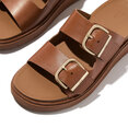 Gen-FF Buckle Two-Bar Leather Slides