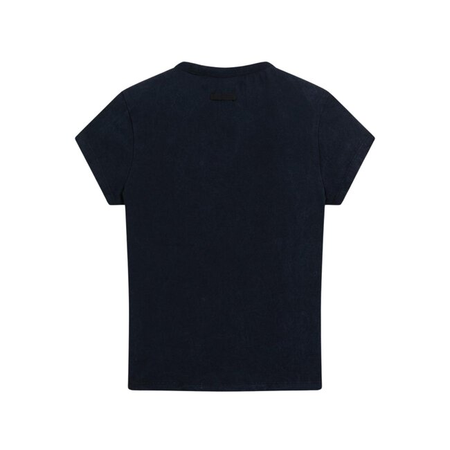 Heritage Hilton Washed Single Jersey Fitted Longline T-Shirt