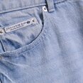 Juicy Couture Stretch Denim Mid Rise Bootcut Jeans met hondenlogo op de achterzak