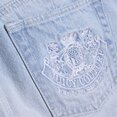 Juicy Couture Stretch Denim Mid Rise Bootcut Jeans met hondenlogo op de achterzak