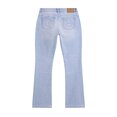 Juicy Couture Stretch Denim Mid Rise Bootcut Jeans met hondenlogo op de achterzak