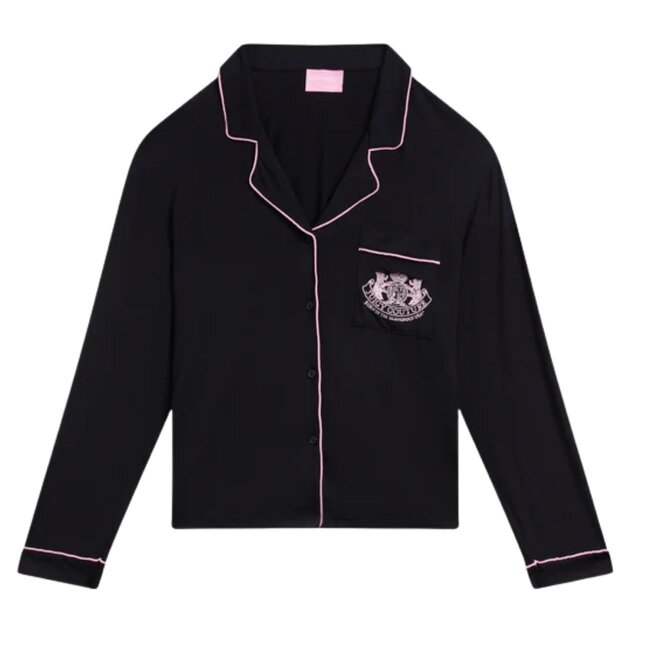 Juicy Couture Jersey Ls Button Up Top