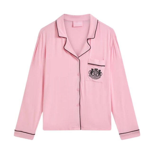 Juicy Couture Jersey Ls Button Up Top