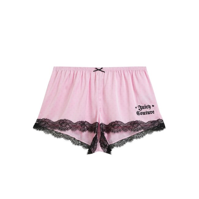 Juicy Couture Lace Trime Square Neck Vest & Short Set
