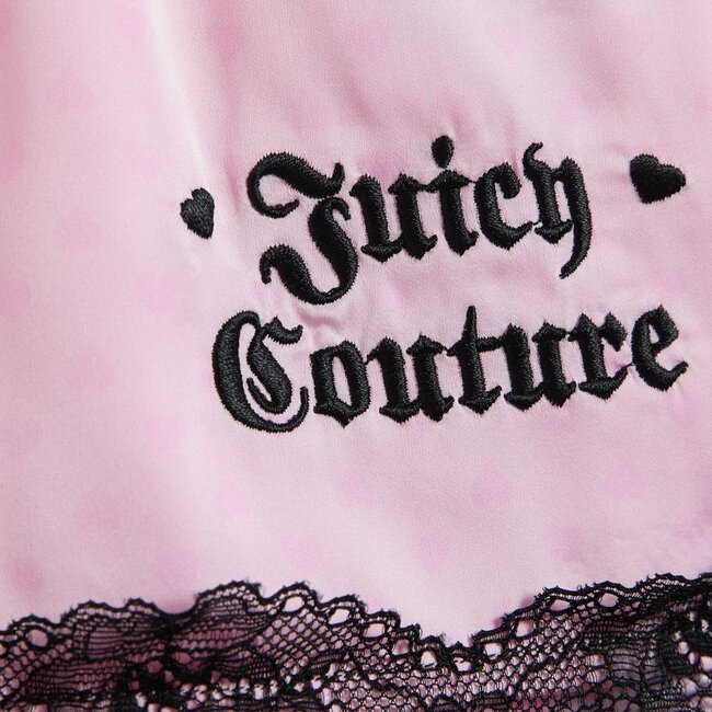 Juicy Couture Lace Trime Square Neck Vest & Short Set