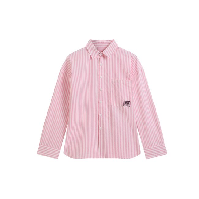 Juicy Couture Stripe Dog Crest Badge Shirt