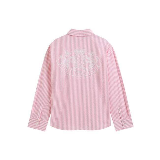 Juicy Couture Stripe Dog Crest Badge Shirt