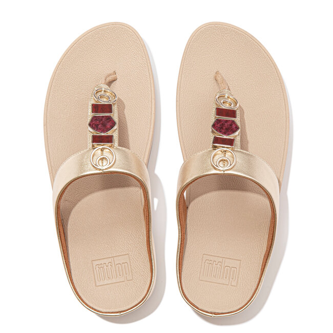 FitFlop Fino Ergonomische Teenslippers - Platino