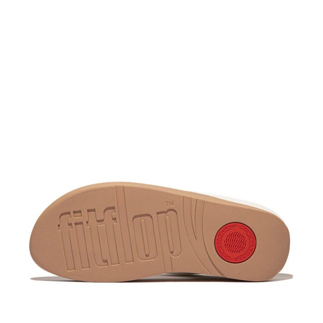 FitFlop Fino Mirror-Dome Leather Toe-Post Sandals