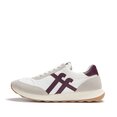 Retro-Q FF sneakers van stof/suède Urban Wit/Donker Merlot