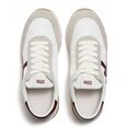 Retro-Q FF sneakers van stof/suède Urban Wit/Donker Merlot