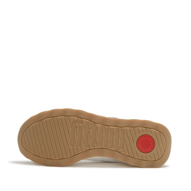 Retro-Q FF sneakers van stof/suède Urban Wit/Donker Merlot